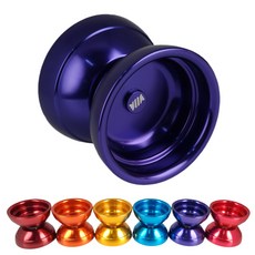 강제리턴이 잘 되는 어린이용 메탈 롤리 요요, 유광 퍼플, 1개