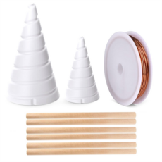 성장하는 정원을 위한 전기 재배 원예용 피보나치 코일 권선 지그가 있는 순수 구리 와이어 8.2 피트/2.5M, 1개