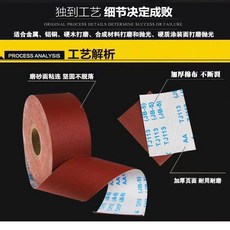TJ113 砂布卷 適用於皮革、玉石、木工家具、金屬打磨, 1個
