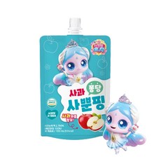 캐치티니핑 시즌6 과채음료 사뿐핑의 사과맛+캐릭터밴드증정, 10개, 100ml