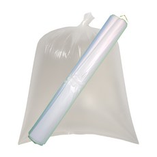 평판 쓰레기 봉투 63x82 두꺼운 재활용 비닐 봉지 비닐앤팩 투명, 50개, 60L