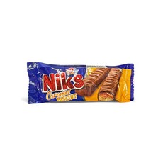 Niks 焦糖餅乾，牛奶巧克力風味，酥脆餅乾與濃郁焦糖的完美結合，獨立包裝方便攜帶, 50g, 1個