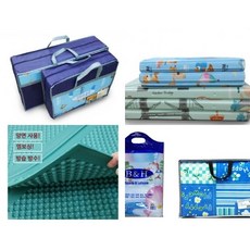 국산 프리미엄 단색 무지 칼라(캐릭터) 캠핑매트/ (가방포함) 접이식 소풍 피크닉 돗자리 다용도 야외용, 캠핑매트-칼라(캐릭터)-5 6인용(150*180)