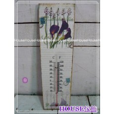 *︵House傢飾︵*美式鄉村復古風仿舊溫度計 吊掛/磁吸兩用 B款【限量新款】, 1個