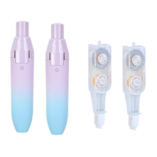 에오시르 노크식 수정테이프 2p + 리필 2p, 1세트, 퍼플 블루