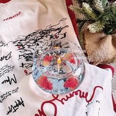 無品牌 魚缸香薰蠟燭 附禮盒 氣氛感療癒香氛禮品, 泡泡魚缸蠟燭單個簡裝款 ,無人區玫瑰