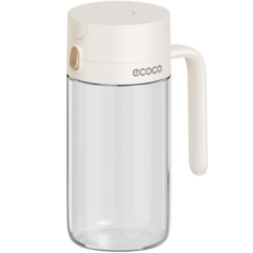 【ECOCO】意可可倒油壺 廚房 家用 玻璃 油壺 不掛油 大容量 裝油 容器 油罐 醬油 醋 調料瓶 防漏 油瓶, 1個
