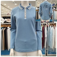 디즈니골프 여성용 FW 집업레터링 카라티셔츠 DN3LTS001SB_GN