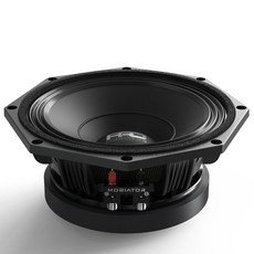 모비에이터 PRO108MB 스피커 - 10인치 미드베이스 알루미늄 바스켓 1400W 최대 700W RMS 8옴 자동차 또는 트럭용 고급 오디오 도어 스피커(MB-PRO108M, MBPRO824FR