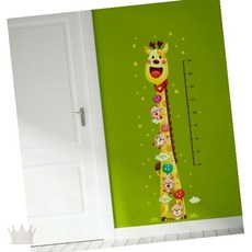 성장기록 아동방 벽면부착 풍선 키측정 인테리어 데칼 귀여운 기린 장식 스티커 테마, 상세페이지 참조