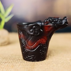 紫陶祥龍公道浮鵰高檔茶海功夫茶具家用茶器茶漏配件過濾陶瓷套裝, 1個, 紫陶祥龍公道杯（安全包裝）