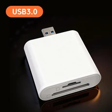 2in1 카드 리더 USB3.0USB C to SD TF 어댑터 (PC 노트북용) 스마트 메모리, 01 USB