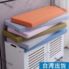 台灣出貨 坐墊 換鞋凳坐墊定制卡座坐墊玄關鞋柜椅墊長條凳四季高密度海綿飄窗墊, 深灰色,長60*寬30*厚5cm, 1個