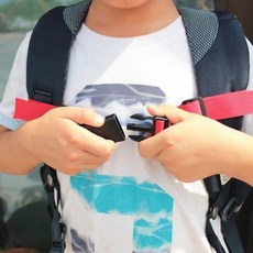 가방가슴벨트 조정가능 배낭 어깨 스트랩 백 책가방, 1개, 블랙 BL02345