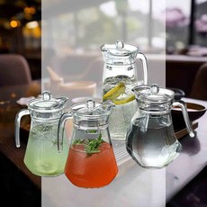 유리 저그 모음 업소용 물병 손잡이물병 유리보틀 주스병 투명물병, 아크 저그 1L