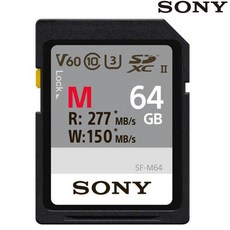 소니코리아정품 SF-M 시리즈 SDXC V60 UHS-II U3 메모리카드, 64GB, 1개
