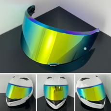 새로운 K3 쉴드 호환 AGV K3 E2206 헬멧 렌즈 선스크린 오토바이 헬멧 쉴드, Revo Deep Gold-Day Use Only, 1개