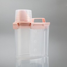 견과류 디스펜서 뷔페 간식통 분배기형 용기 사료 투명, 1개, 기본 색상