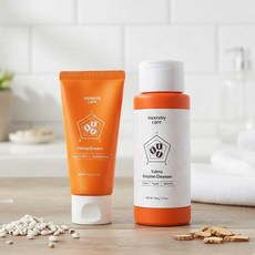 마미케어 튜브타입 율무크림+효소클렌저 색소침착 각질 피지 제거, 1세트