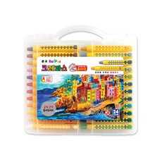 문교 레일 크레파스 24색, 1개