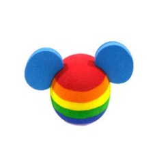 [MS-TECH] 차량용 안테나 장식용품 안테나볼, 롱타입 무지개