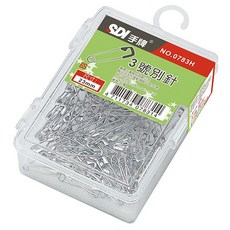 SDI 手牌 NO.0783H 3號別針, 1個, Silver