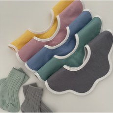 로롤리 롤링턱받이 유아 순면 턱받이, 1개, 1개입, 핑크