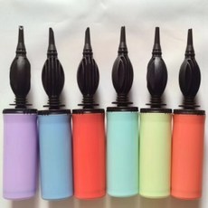 저가형 풍선 손펌프 힘들게 입으로 불지말아요 요술 고무 라운드 튜브 은박 펌프 공기펌프 다용도 공기주입, 1개, 색상_라이트블루(50장)