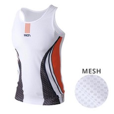 MCN 우수한 착용감 프라임 K 매쉬 민소매 이너웨어 스포츠코디 타이트한 스포티 사이클상의 라이딩반팔