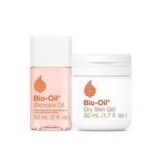 Bio-Oil Dry Skin 여행용 스킨케어 번들 - 48.2g(1.7온스) 스킨케어 오일 및 56.7g(2온스) 드라이 스킨 젤, 바이오오일 Bio-Oil Dry Skin 여행용 스킨케, 1