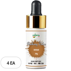 내팜 베이킹칼라 브라운, 30g, 4개