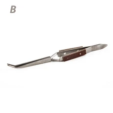 스테인레스 스틸 잠금 핀셋 - 보석용 절연 직선/각도 팁납땜정밀수리 전자제품자동 닫힘 디자인, [03], 03 B