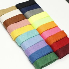 마카롱 웨이빙끈(20컬러) 32mm 가방끈(1마 약90cm), 블랙, 1개