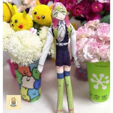 귀멸의칼날 굿즈 인형 피규어 패러디 관절인형 28cm 철사인형, 이노스케