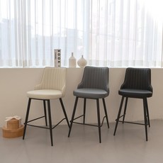 포네라 첼로바텐 카페 아일랜드 식탁의자 홈바 높은의자, 블랙 - (SH:650), 2개