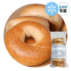 지케이푸드 구스 통밀 베이글 (드라이) 110gx6개입 냉동 베이글코리아, 110g, 1개