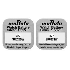 무라타 리튬 시계용 코인 건전지 SR626SW 377, 2개