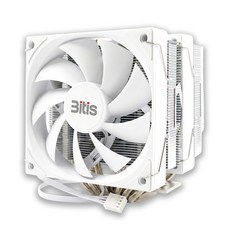 비티즈 6열 듀얼타워 120mm 공랭 CPU 쿨러 인텔 AMD 겸용, 1개, 화이트, T600 N-LED