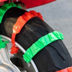 로픽 바이크용 휴대용 가벼운 케이블타이형 스노우체인 1P, 블랙1P