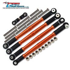 ARRMA 1/8 KRATON 6S 鋁合金S2鋼拉桿加粗套裝，臺灣熱銷遙控車零配件，提升耐用與操控性, 橙色, 1個