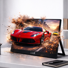 엠피지오 FHD ISP 휴대용 초슬림 초경량 포터블 모니터 15.6인치 일체형거치대, 라이브엑스(일체형거치대), 39.62cm