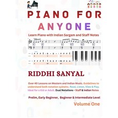 (英文圖書)Piano For Anyone: Learn Piano with Indian Sargam and Staff Notes 精裝版, Notion Press, 英文