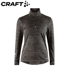 CRAFT 女 長袖拉鍊中層衣 彈性排汗運動上衣