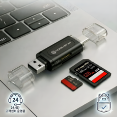 홈앤스테이 SD카드 리더기 C타입 USB-A 멀티호환, 1개, 블랙, SPD-102