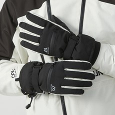 뮤롬 방수 방한 커플 스키보드장갑 3M-800, 남성용 블랙, 1개