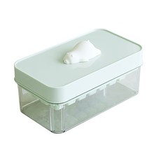 리빙디노 북극곰 원터치 푸쉬 얼음통, 1세트, 민트