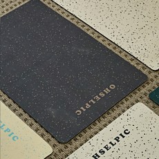 오셀픽 오브제 사각형 빨아쓰는 규조토 발매트, 멜로우 블랙, 1개