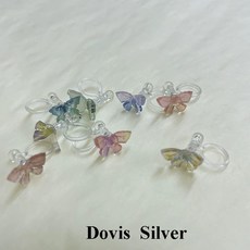 인체귀모형 피규어 왼쪽 뽑기기계 실리콘귀 인체모형 건축모형재료 뼈모양 피젯 가챠기계, B. 나비 귀걸이 8개 세트를 주문할 때 귀걸