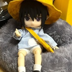 OB11 宇智波佐助 可動人偶 12分 BJD 素體 娃衣 全套, 1個, 佐助女僕裝 三張臉,24小時髮齣 髮貨前都會仔細檢查保證質量