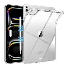 아이패드 프로 M4 11인치 13인치 7세대 호환 클리어 투명 젤리 케이스 범퍼 커버 케이스나라 iPad Pro11 Pro13